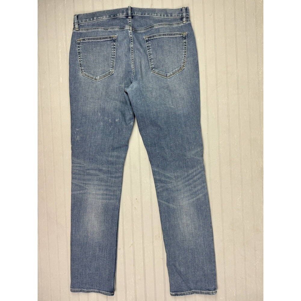 Banana Republic Size 33x32 Mens Jeans Slim Fit Stretch Med Wash - Picture 3 of 3